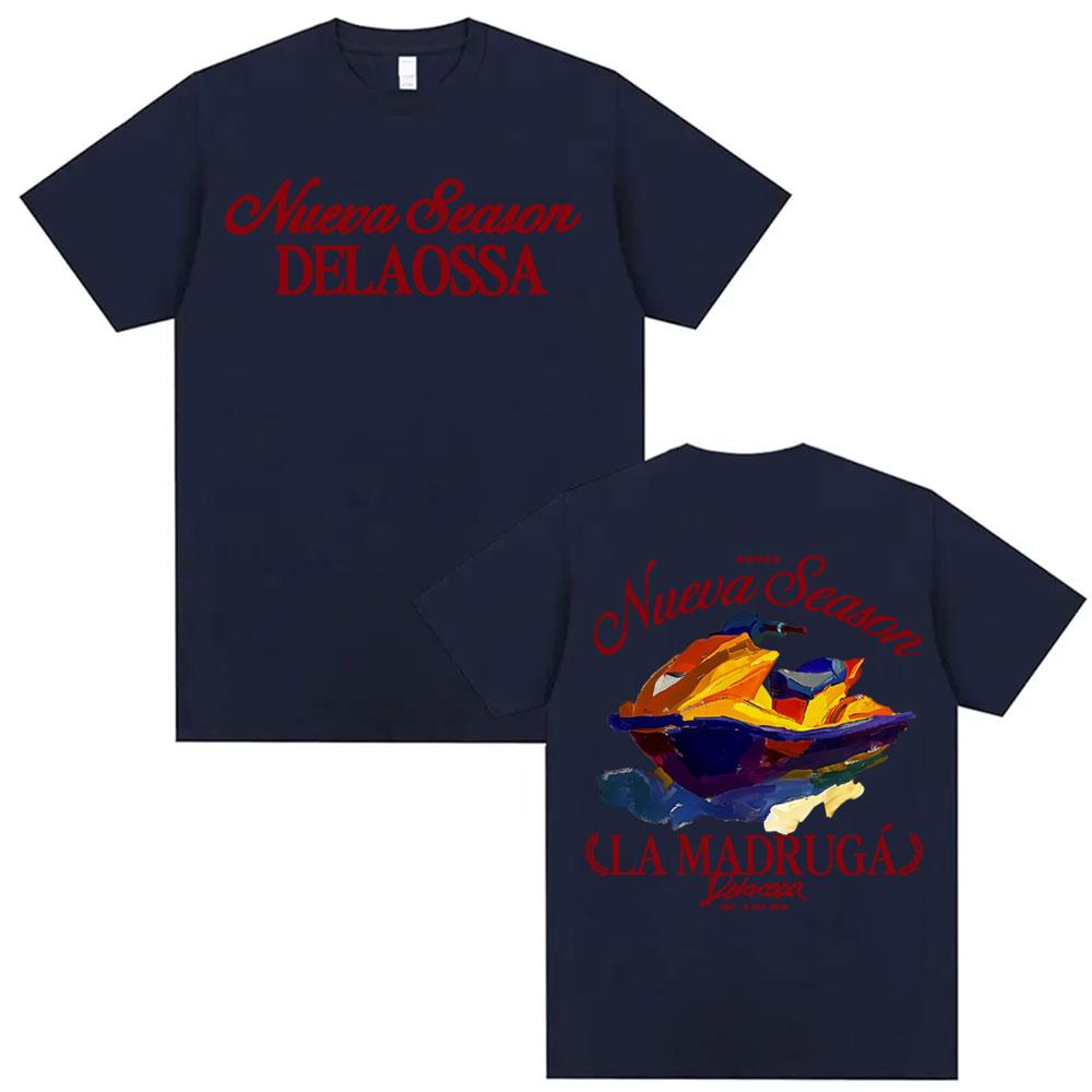 Rapper Delaossa NUEVA SEASON La Madruga Merch Tshirt 2026Summer Mens Womens Fashion Retro Style Oversized Tshirt Street Wear