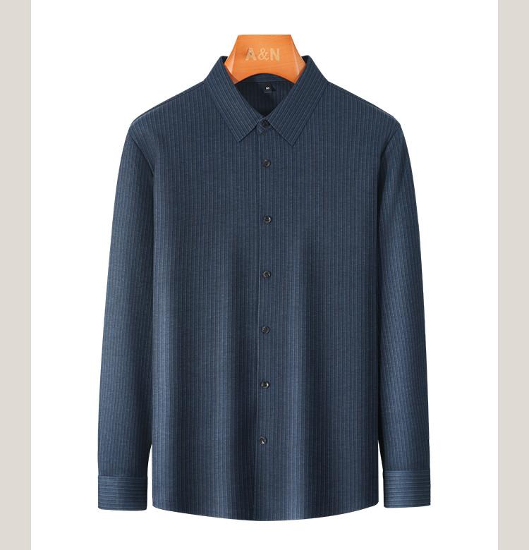 Men's Winter Warm Striped Shirt