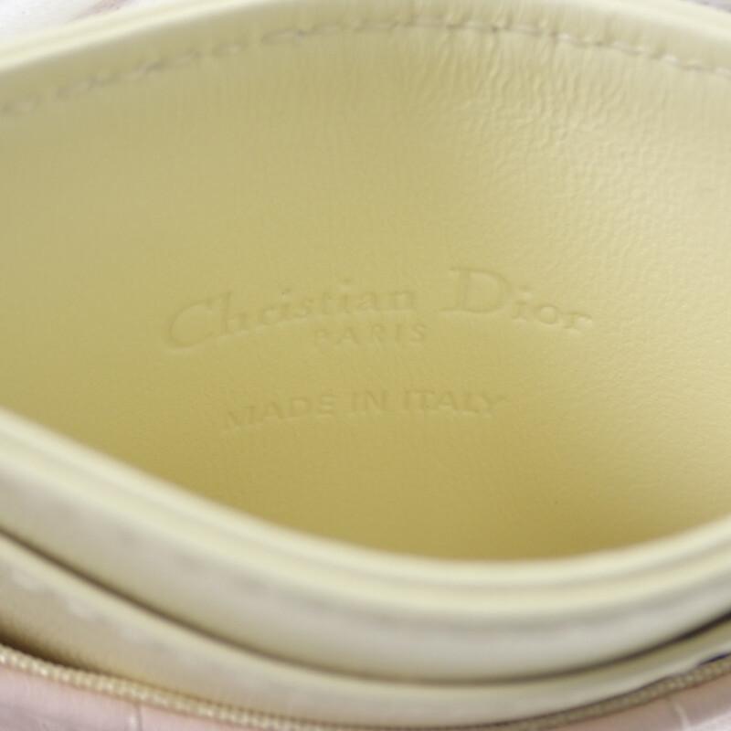Dior S0974OBWS Kartenetui pink/gelb Lammleder Damen