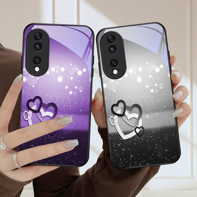 Warm and romantic love For Honor Magic 4 5 6 Pro 7 X6 X9c X9 X6b X8 X9b X5b X8b 30 Pro+ 50 Pro 70 90 200 Lite Glass Phone Case