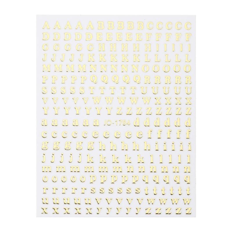 Adesivos de Alfabeto Adesivos de Letras Adesivos Decalques de Alfabeto Scrapbooking Arte em Resina Adesivos de Letras Pequenas À Prova D'água