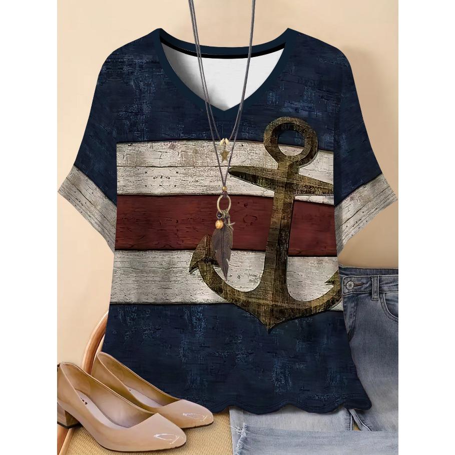 

Футболки больших размеров, женские, с короткими рукавами, с 3D-принтом, праздничный животный узор, выходные, базовая футболка с V-образным вырезом, лето 7XL