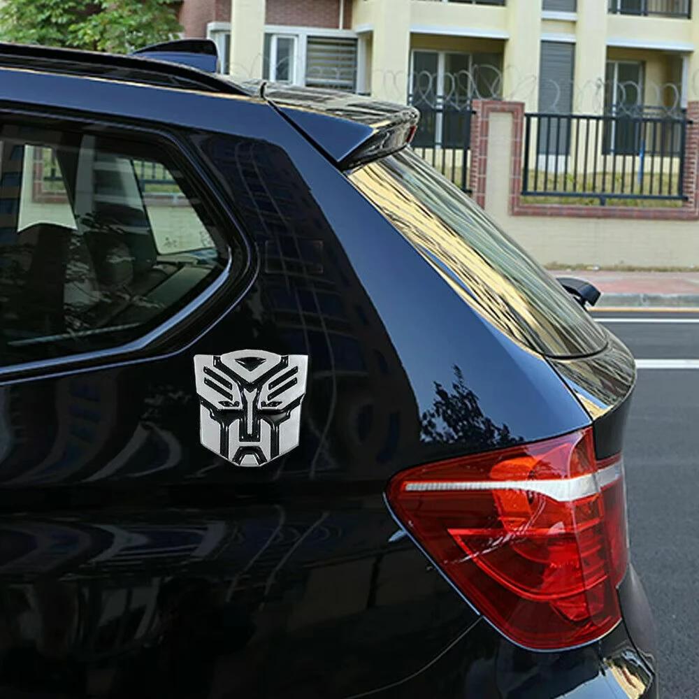 3D Car Stickers Transformer Badge Decepticon Emblem Tail Decal Cool Autobots Logo Car Styling Motorcycle Car Accessories