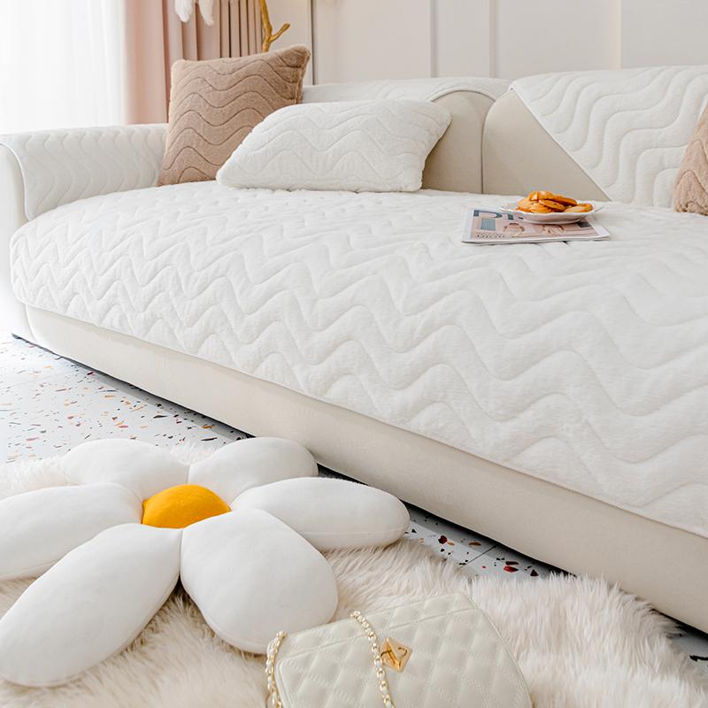 Sofakissen Winter Minimalistisch Modern Verdicktes Warmes Kissen Rutschfester Sofa Rückenlehnenbezug Handtuch