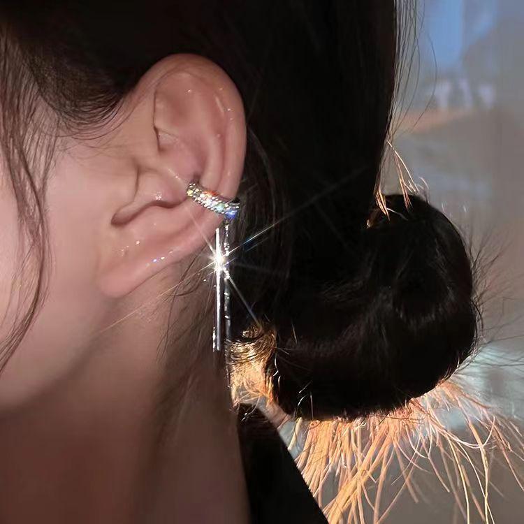 Koreańskie Klipsy na Uszy dla Nieprzekłutych Uszu – Modny Chwost i Perłowy Motylkowy Design dla Kobiet