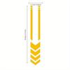 High-Visibility Reflective Arrow Motorcycle Fender Stickers Multi-Color Chevron Safety Decals for Electric Bikes, Durable Weather-Resistant