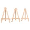 20 Pieces Wood Easels Small Easel Triangles Easels Picture Frame Holder Table Easels for Display Painting Drawing