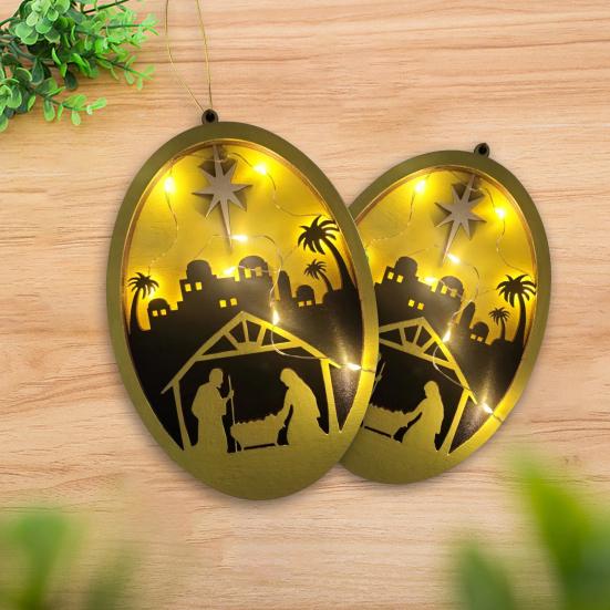 

Пасхальный кулон, ремешок, дизайн на батарейках, гладкий край, декоративное мягкое освещение, светодиодный светящийся деревянный кулон, подвесное украшение, товары для вечеринок