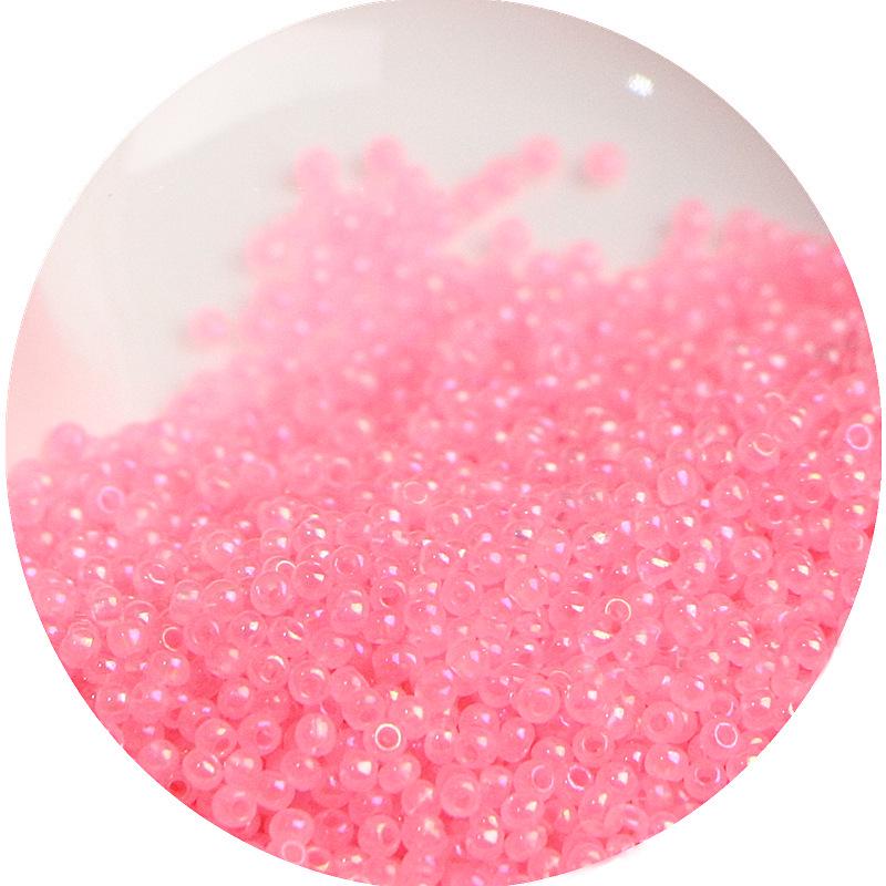 2mm Irisierende Glas-Samenperlen: Cremige Wolke für DIY Schmuck & Armbänder