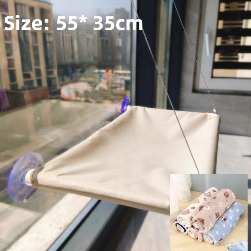 

Cat Hammock Suction Cat Nest Pet Hammock Glass Hanging Cat Bed Jumping Platform Pet Scratchers Supplies Pet Rock Climbing Frame Sending warm pads