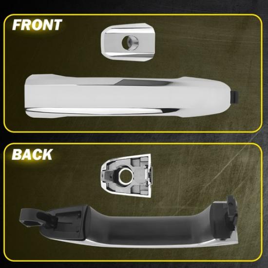 Front Left Exterior Door For Handle 2014-21 Chevy Silverado 1500 Chrome 22923598