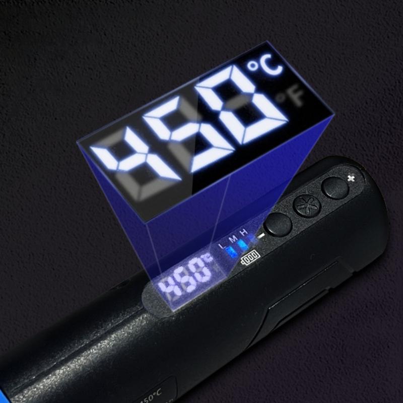 Wireless Soldering Iron Vertical Stand Built In 1500mAh Battery Rapid Heating Techs USB C Rechargeable Tool