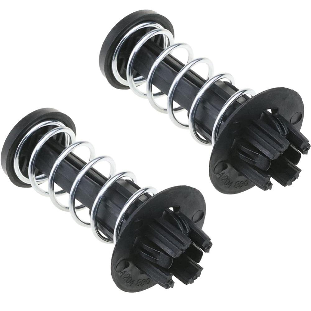 2pcs Black Bonnet Hood Spring Car Fastener Clips Hood for Mercedes Benz C E S SL SLK Class
