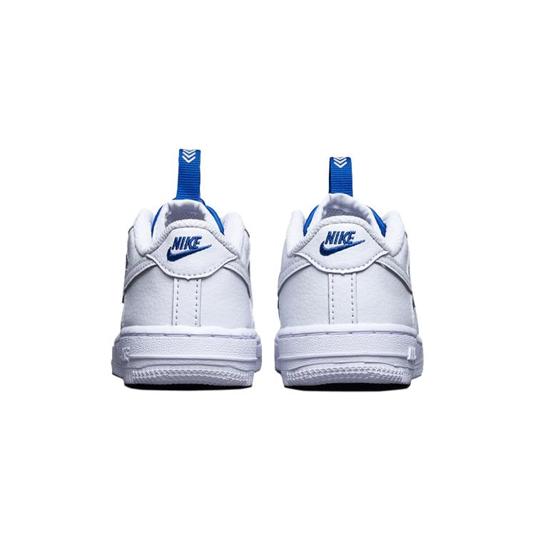 Nike Air Force 1 Toggle Hook and loop Low top Toddler Shoes White Blue Infant And Toddler CU5289-100