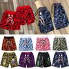 Bereit Camouflage Hai Kopf Bedruckte Baumwollshorts Für Herren Jugendmode**