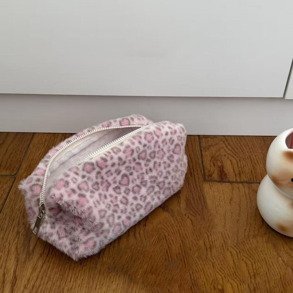Multi-functional Pen Bag Leopard Print Portable Stationery Pouch Stationery Organizer School Office