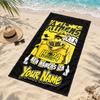 AEK Athens Custom Name Beach towels also serve as bath towels summer essential a musthave for the outdoors the beach and the pool