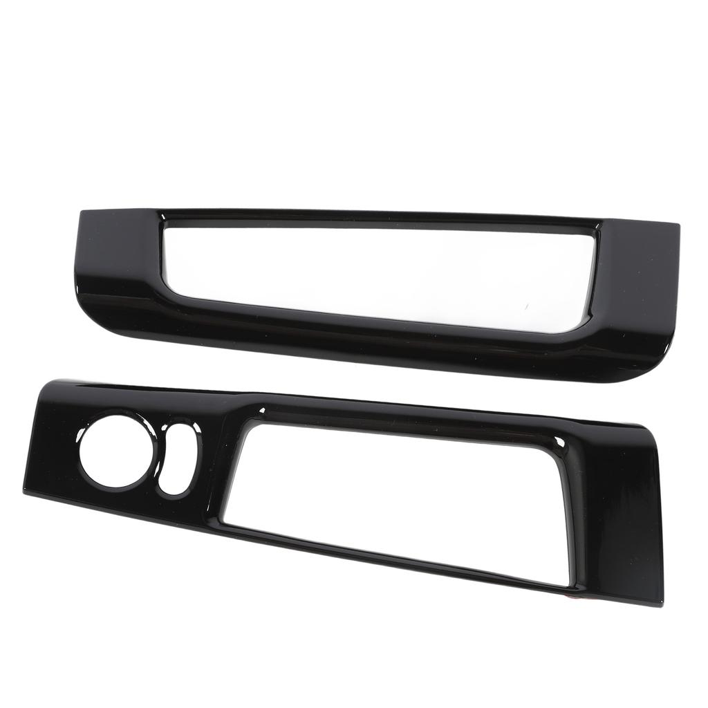 Interior Door Storage Organizer Cover Trims Inner Door Storage Box Frame Trim For Abarth 595 LHD 2007‑2024 Glossy Black