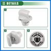 Auto Sonnenblenden Halter Clip, Sonnenblenden Halter Haken Clips Aufhänger, für Nissan Sentra 2015-2019, Kunststoff, Nr. 96409CG000, Grau Auto Zubehör