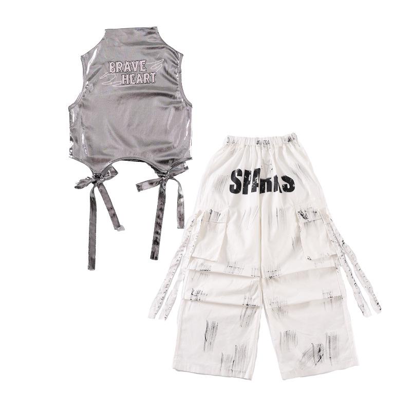 Children's Trendy Street Dance Hip-Hop Set - Jazz Dance Costume for Boys and Girls Fashion Show Wear