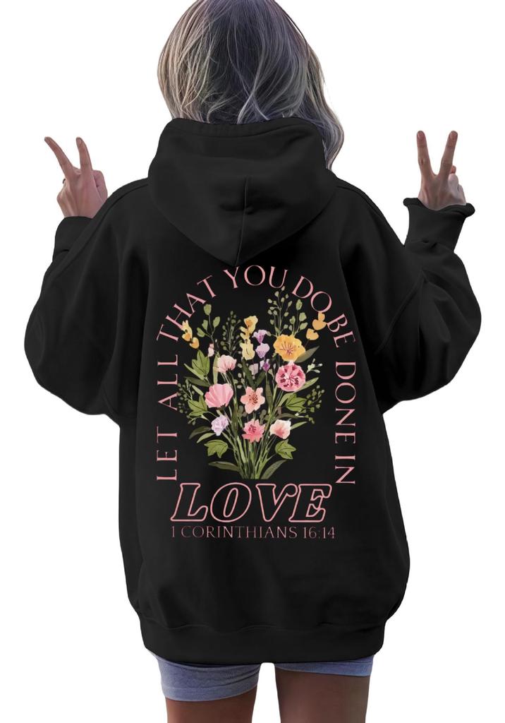 2025 Trendy Women's Hoodie with Letter Print - Autumn/Winter Collection