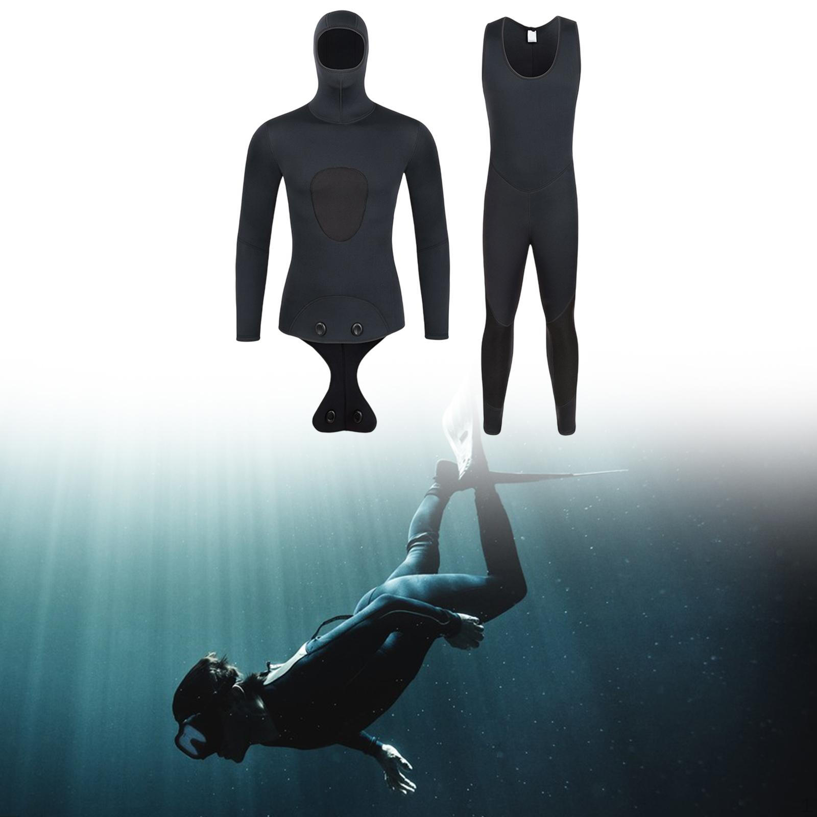 

Гидрокостюм Верх мужской с капюшоном зимний серфинг водолазный костюм для гребли на каноэ под водой M