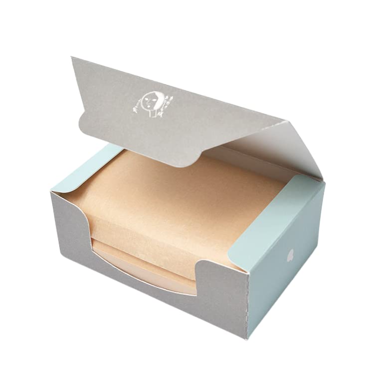 [A gentle touch of skincare in just one second] Kyoto s long-established Yojiya oil blotting paper, made in Japan, special Japanese paper, HAKO (gray)