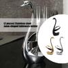 Bellissimo Poggia Cucchiaio in Acciaio Inossidabile a Tema Cigni Supporto per Stoviglie Portautensili da Cucina Per Uso Domestico e Ristorante