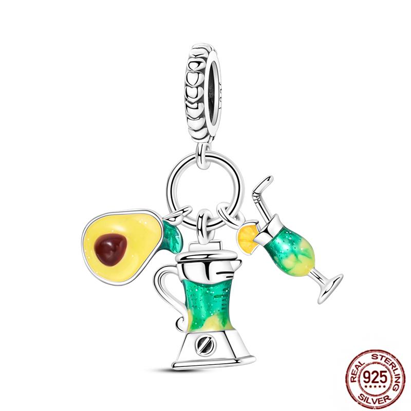 Rose Gold Yellow Charms Copper Sunflower Leopard Firefly Beads Fit Original Bracelet Luminous Charmdiy Jewelry Gift