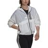 adidas Gestreept Sportjack met Capuchon Casual Damesjas Wit H40963