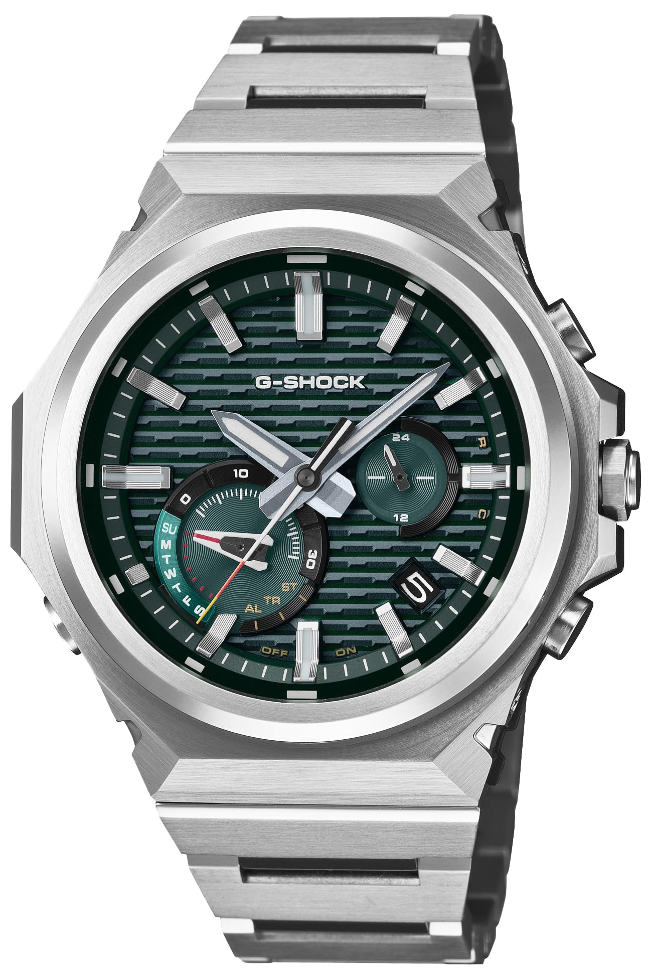 

Casio Міцний З Екологічно Чистих Матеріалів G-Shock G-STEEL Чоловічий Годинник, GST-B1000D-3AJF, Зелений, Bluetooth, Сонячний, зелений