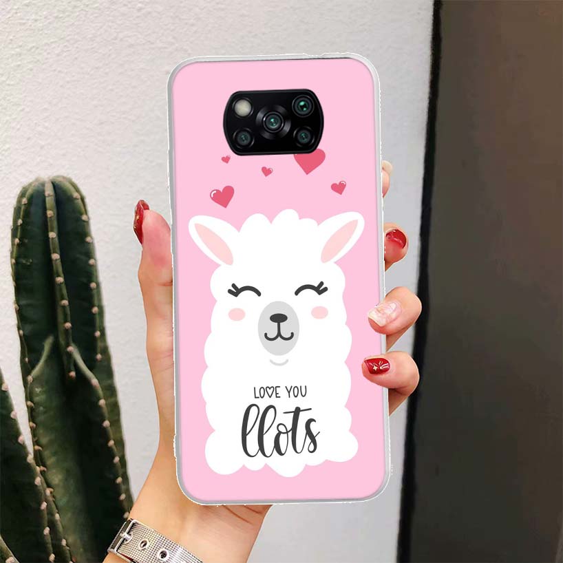 Lama Llama Alpakas Für Xiaomi Poco X6 X3 Nfc X5 X4 F6 F5 Pro Handyhülle X7 F4 Gt F3 F2 F1 M5S M4 M3 5G Fundas Coque