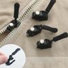 10-100PCS Zipper Pull Repair Kit Replaceable Zipper Heads for Backpacks Luggage Clothing Coats with Three Size Options