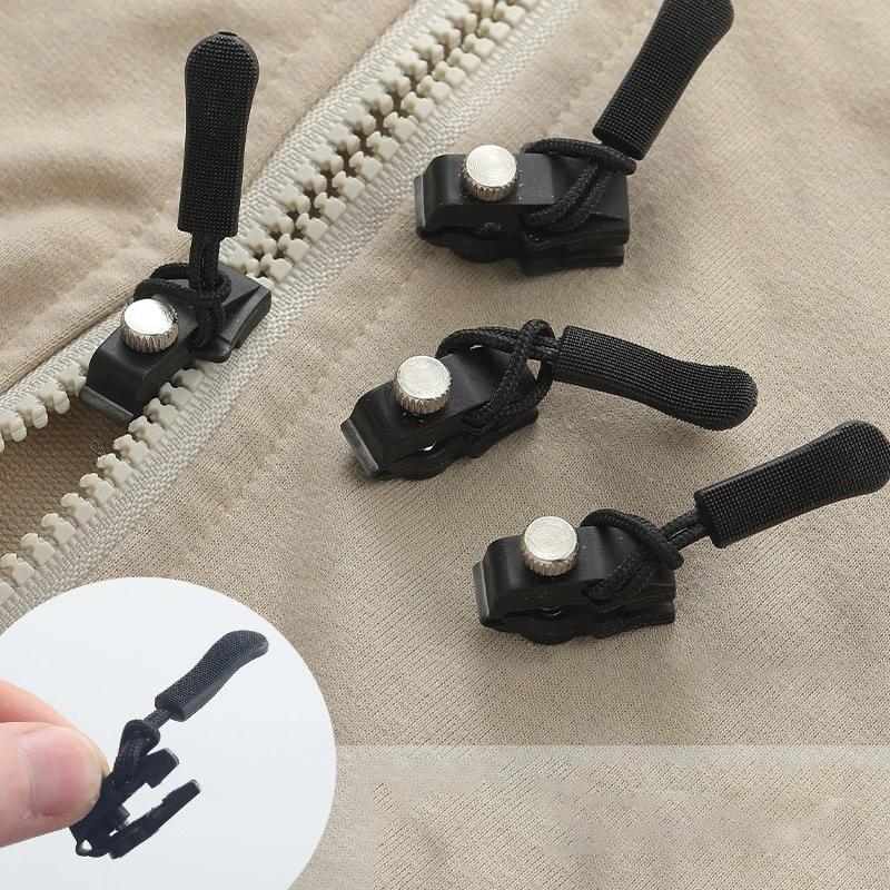 10-100PCS Zipper Pull Repair Kit Replaceable Zipper Heads for Backpacks Luggage Clothing Coats with Three Size Options