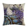 45X45Cm Decorative Throw Pillows Case Purple Lavender Flower Pillowcase Decorations Home Navidad Decor Flower Floral Decor