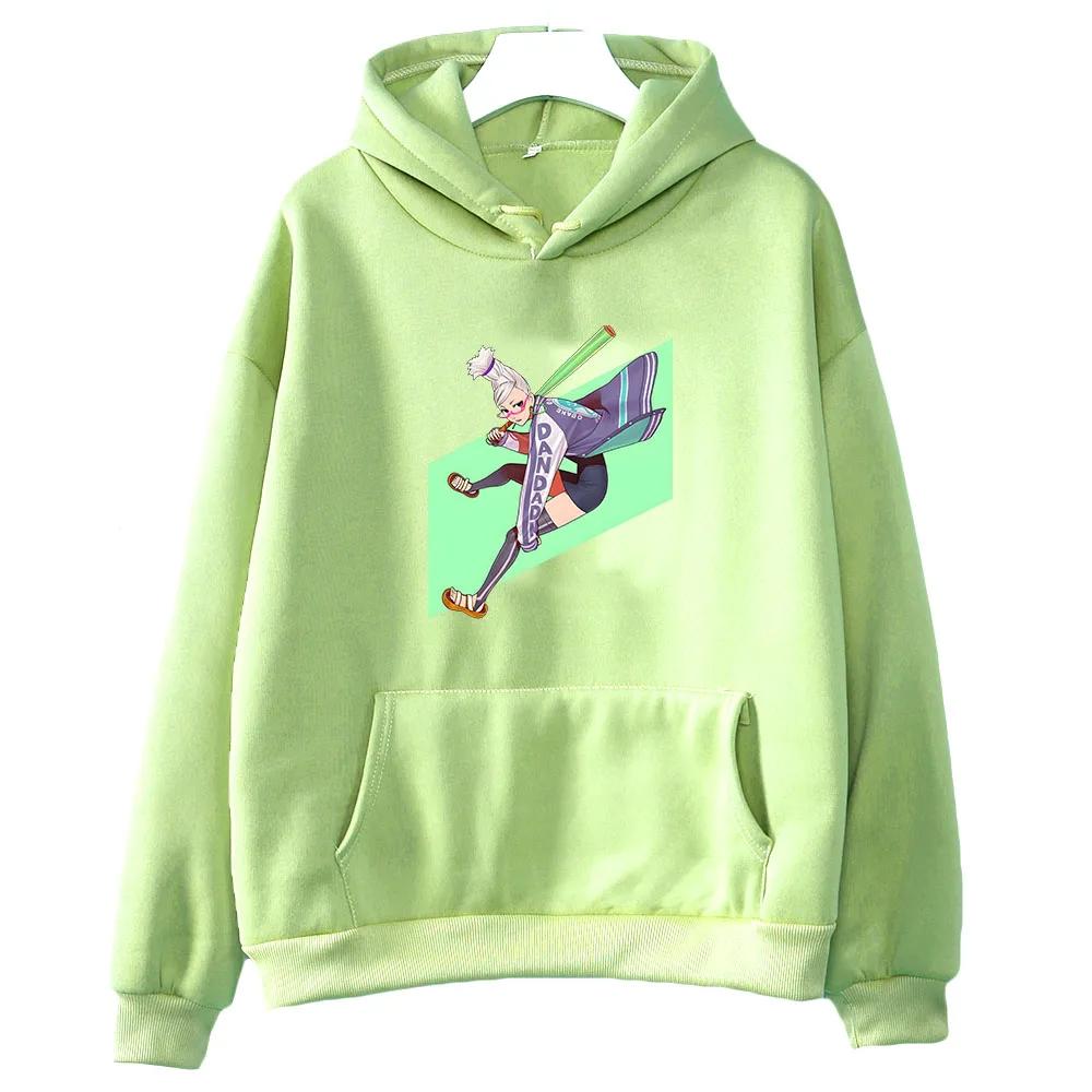 Dandadan Ayase Seiko Aesthetic Hoodie Prevalent Harajuku Sweatwear Couple Sweatshirt Cartoon Kawaii/Cute Print High Street