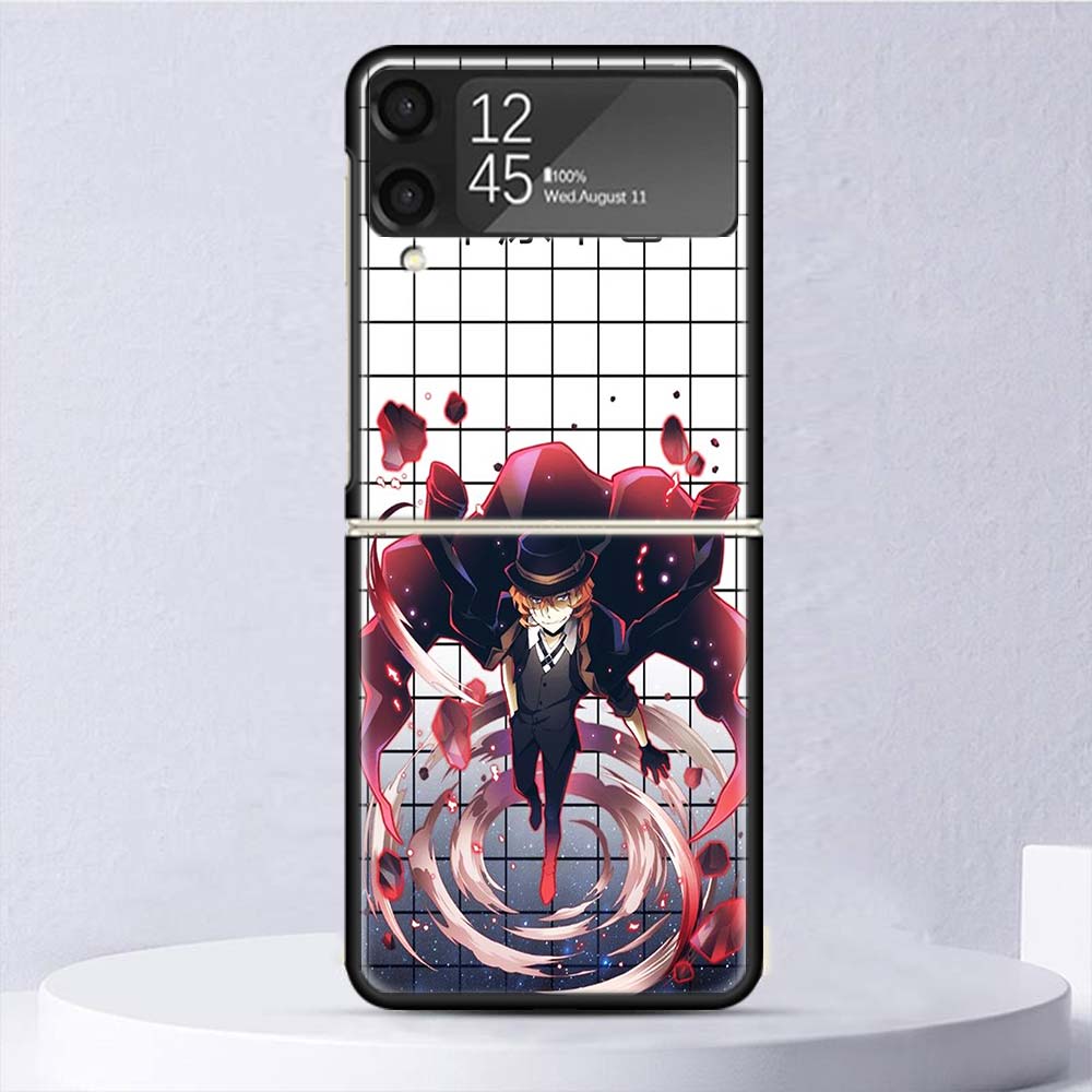 Bungo Stray Dogs Nakahara Chuuya Shockproof Case For Samsung Galaxy Z Flip 7 6 5 4 3 5G Phone Cover Z Flip3 Flip4 Flip5 Flip6 Fl