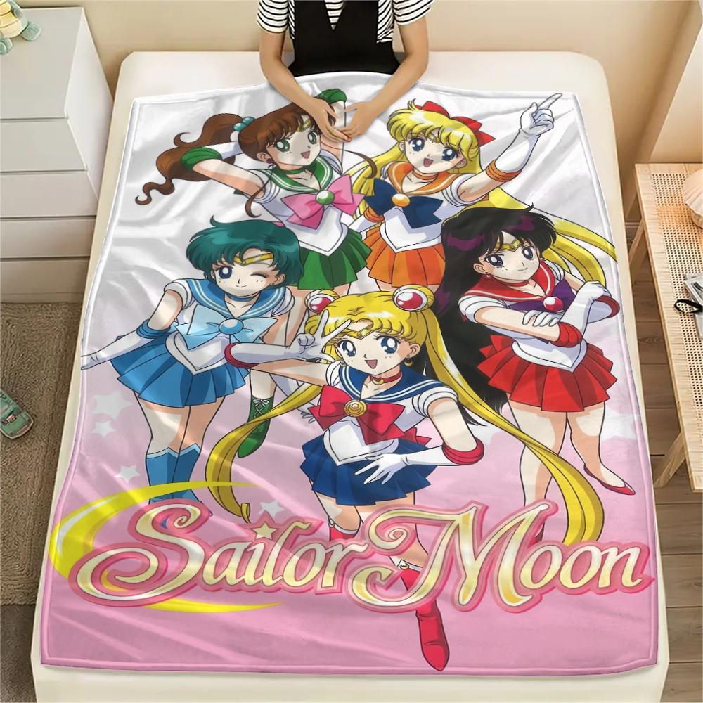 Sailor Moon Pink Dreamy Blanket, Sailor Moon Fan Cozy Throw, Ideal Gift.chl 75x90cm