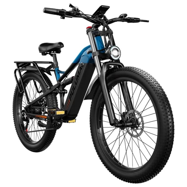 PULUMA PE86 Electric Bike, 500W Motor, 48V 20Ah Battery, 26 X 3.0 Inch Tires, 150 Km Range