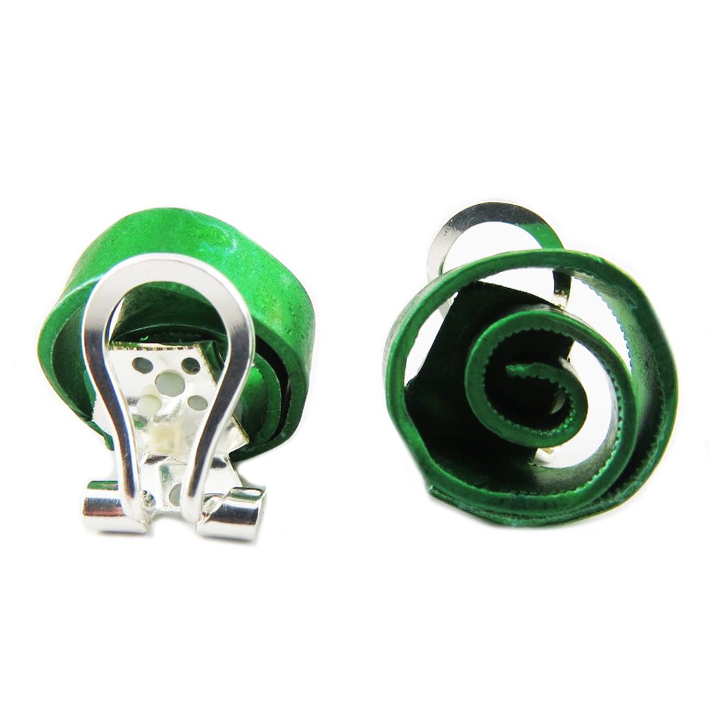 Les Trésors De Lily [R1234] - Ručně vyráběné klipsy / náušnice 'Aluminirock' - 1,5 cm