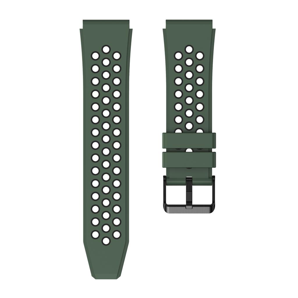 22mm Lug End Silicone Strap For Zeblaze Ares 3 Pro / Stratos 3 2 Sport Band Replacement WristBand For Zeblaze Vibe 7 Pro / Lite