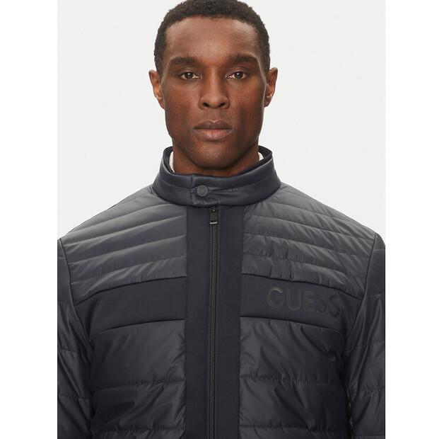 Демисезонная куртка Guess M4YL16 WFHD0, темно-синяя, стандартный крой