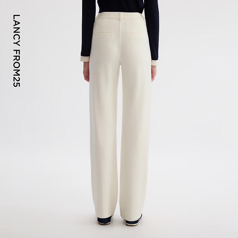 Langzi Women's Straight-Leg Wool Blend Trousers