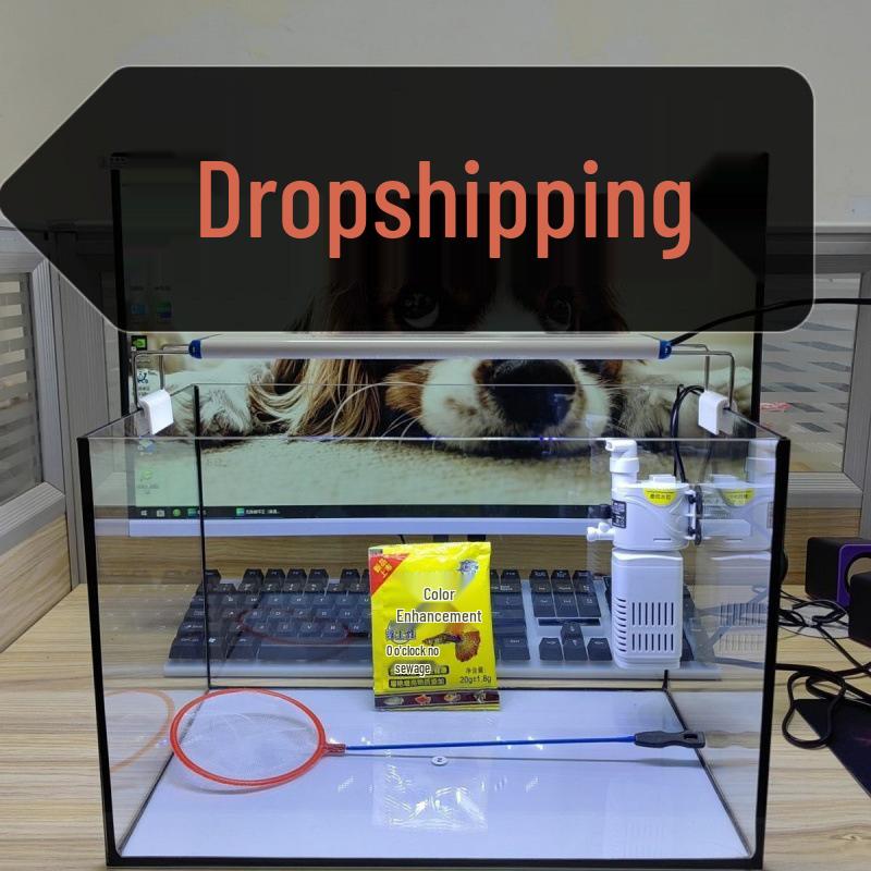 Μαύρο Βινύλιο Γωνιακό Ενυδρείο Ψαριών Γκόλντφις - Δεξαμενή Ψαριών από Τζαμί Ασφαλείας για Σαλόνι ή Γραφείο