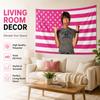 Funny Meme Star Pink Flag Tapestry Flat Print Retro High School Boy Wall Decor for Bedroom Living Room College Dorm Gift