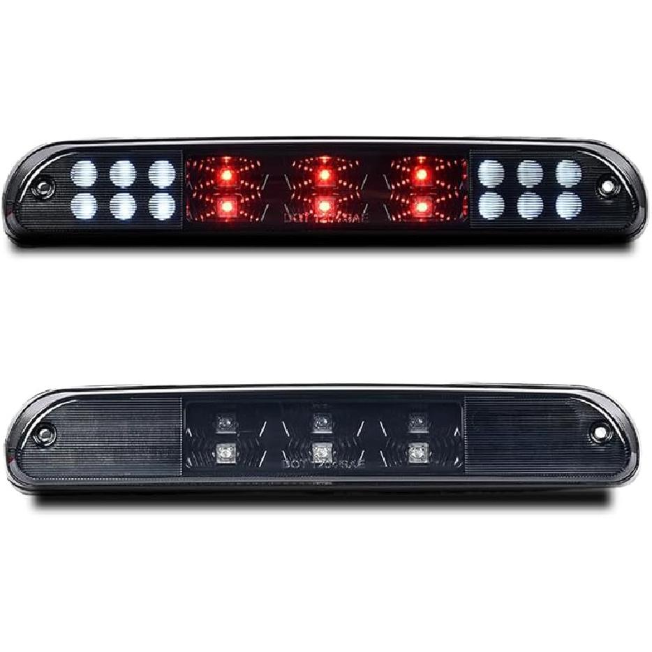 PIT66 3Rd Brake Light Compatible With 2004-2008 Ford F150 High Mount Center Rear Roof Third Cargo Light Parking Light Halogen Clear/Red Lens Tercera