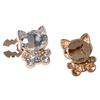 1PC Luxury Fashion Clothing Closures Alloy Swan Rhinestone Button Originality Swan Rhinestone Button Set Alloy Button