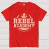 Rebel Academy Unisex 100% Cotton Summer Casual Cool Loose T-Shirt