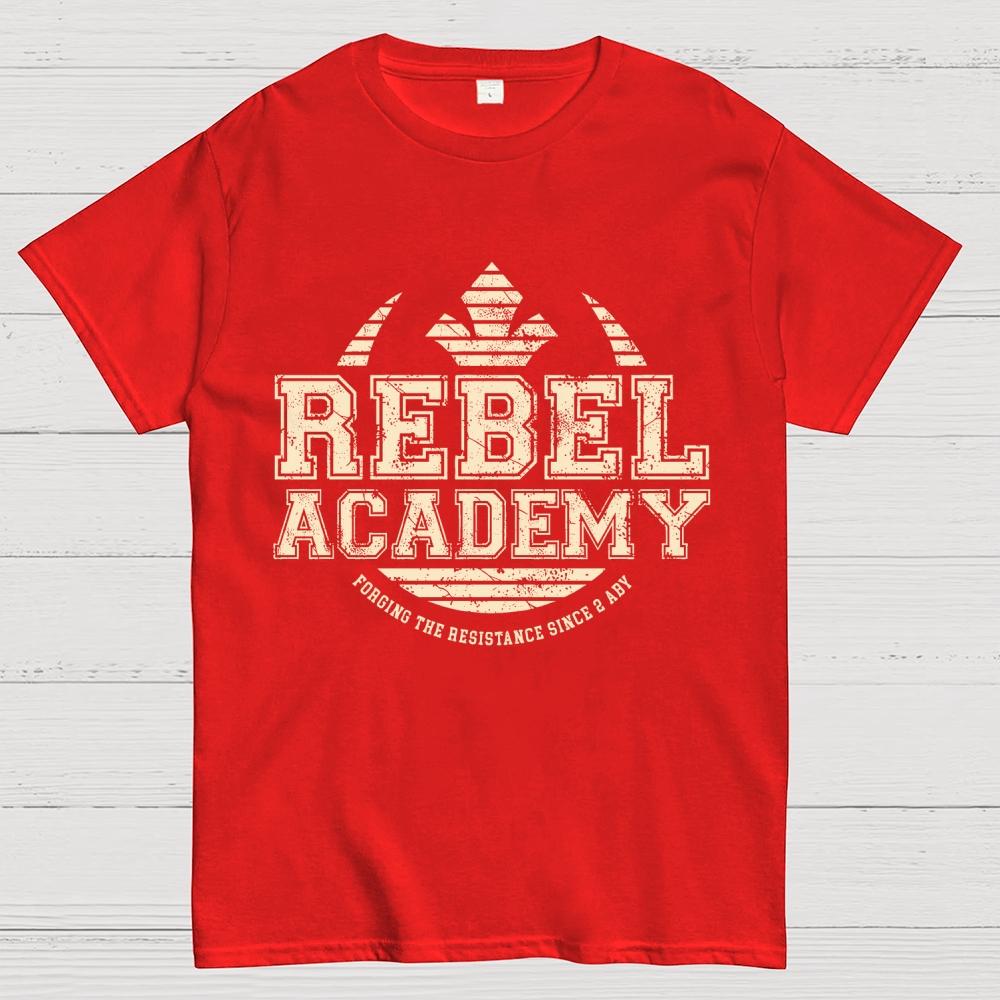 Rebel Academy Unisex 100% Cotton Summer Casual Cool Loose T-Shirt