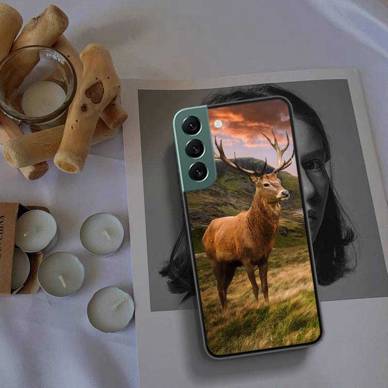 Deer Hunting Camo Phone For Samsung Galaxy S24 S22 Ultra S21 Plus S20 S23 FE Case S10 S10E S9 S8 S7 Edge Cover Silicone Soft Coq